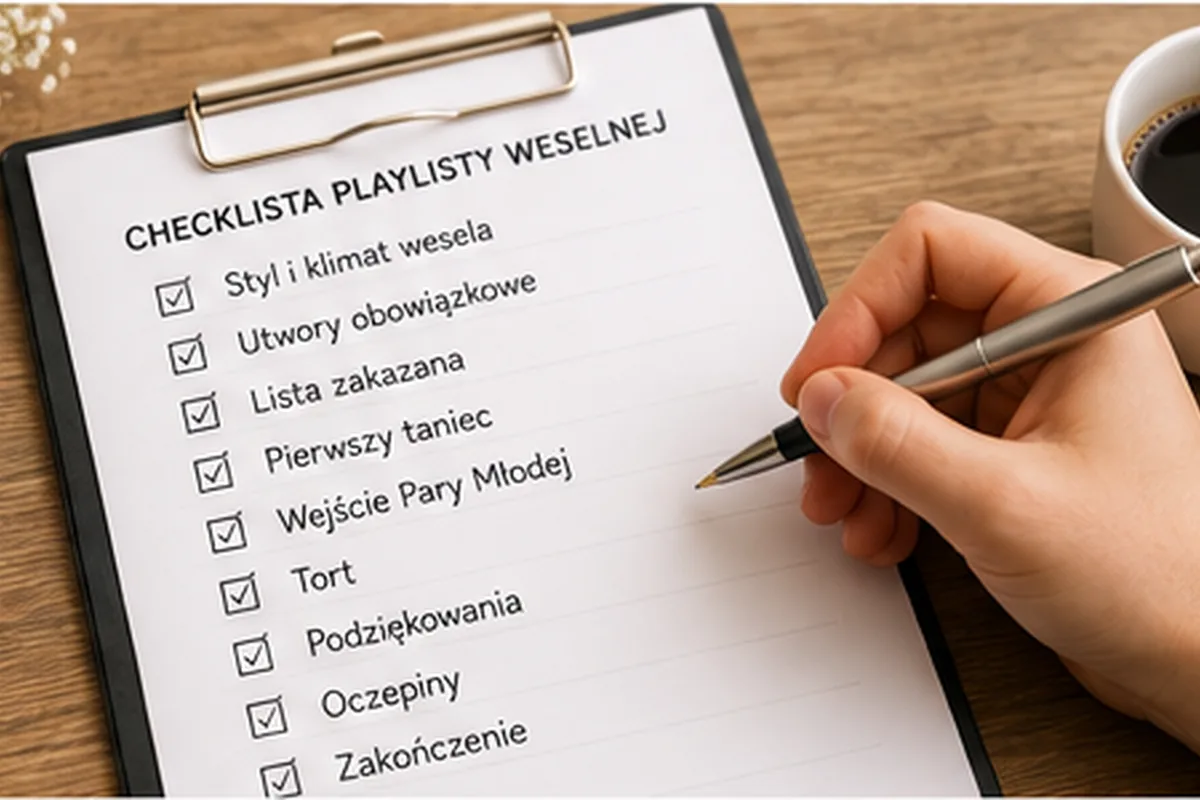 Checklista przygotowania playlisty weselnej